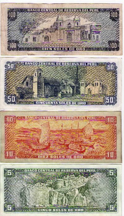Soles z Peru banknoty
