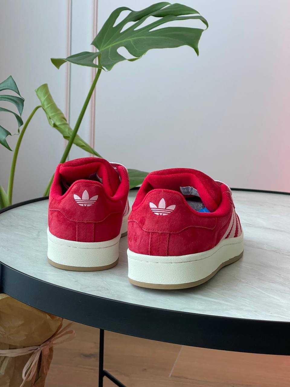 ЗНИЖКА! 40 (25.5 см) Adidas Campus адідас кампус червоні кеди замшеві