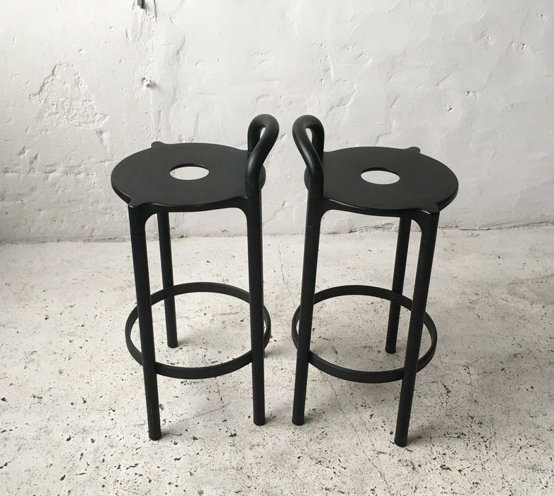 Kartell hokery Polo Low proj. Anna Castelli lata 80 vintage