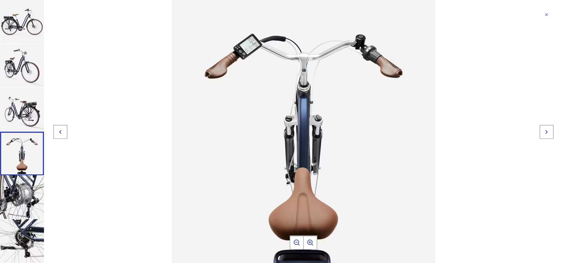 BICICLETA ELÉTRICA ELOPS 900E QUADRO BAIXO AZUL-ESCURO (como nova)