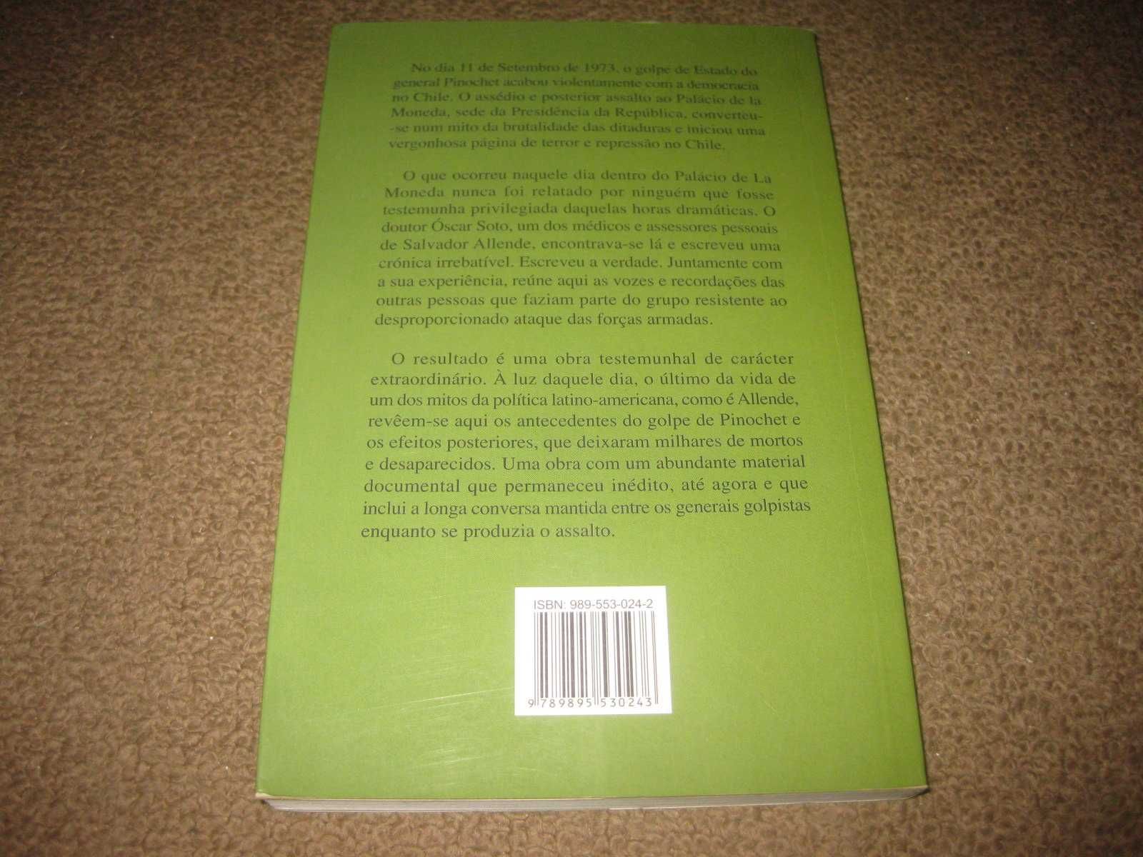 Livro "O Último Dia de Salvador Allende" de Óscar Soto