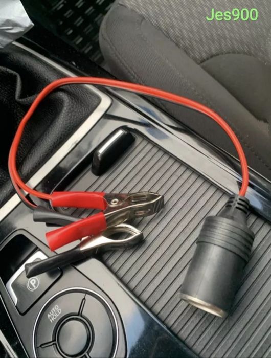 Перехідник краби /зажими на прикурювач для живл. компресора, медіа