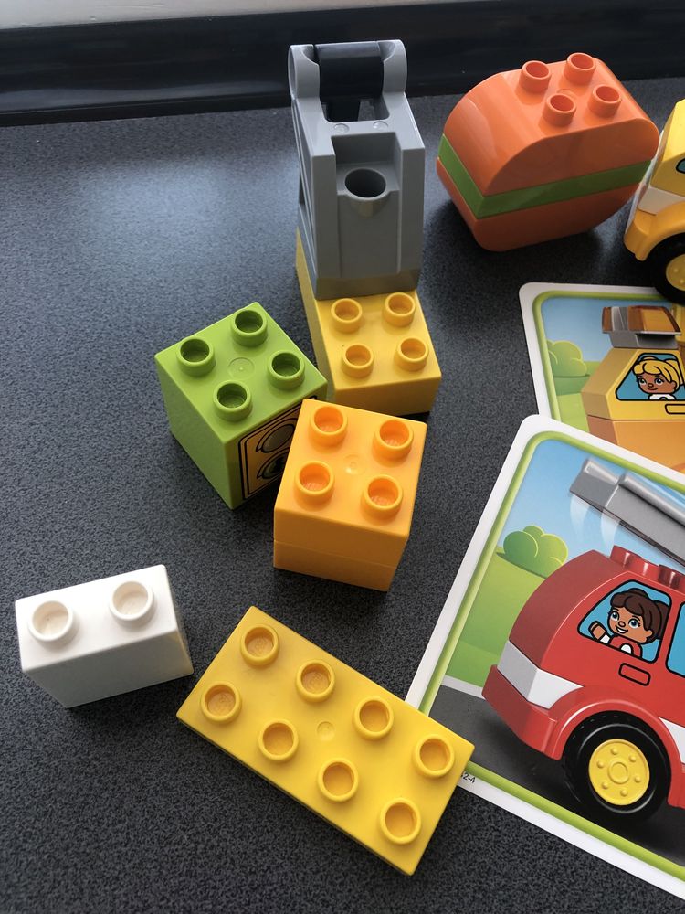 Lego duplo 10816 moje pierwsze pojazdy straż wywrotka klocki auta