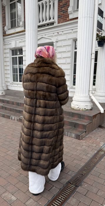 Соболь шуба соболиная длинная баргузин не норка