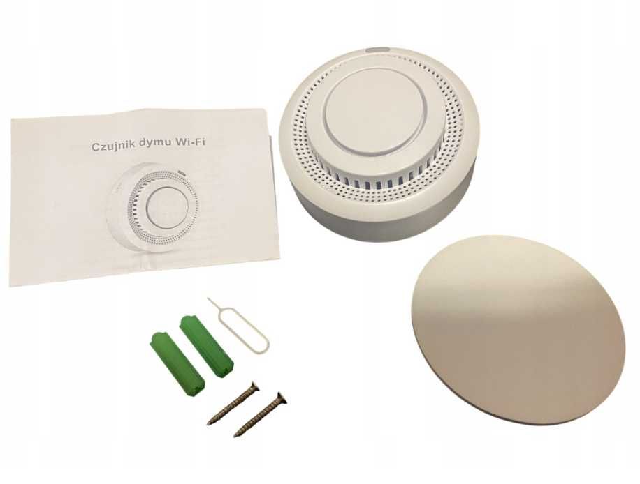Czujnik dymu WiFi bezprzewodowy z alarmem Tuya Smart czujka Tuya