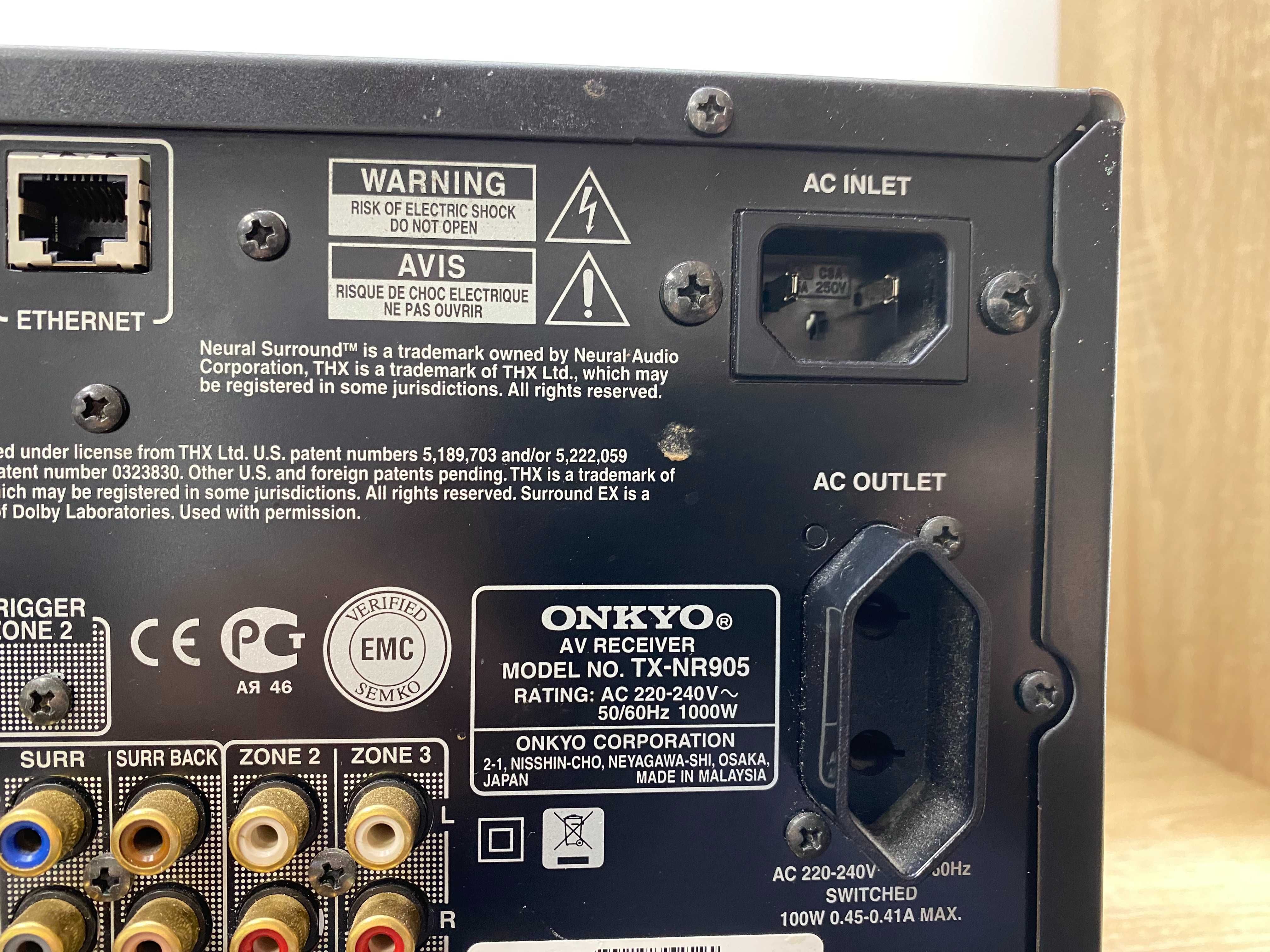 Amplituner 7.1 ONKYO TX-NR905