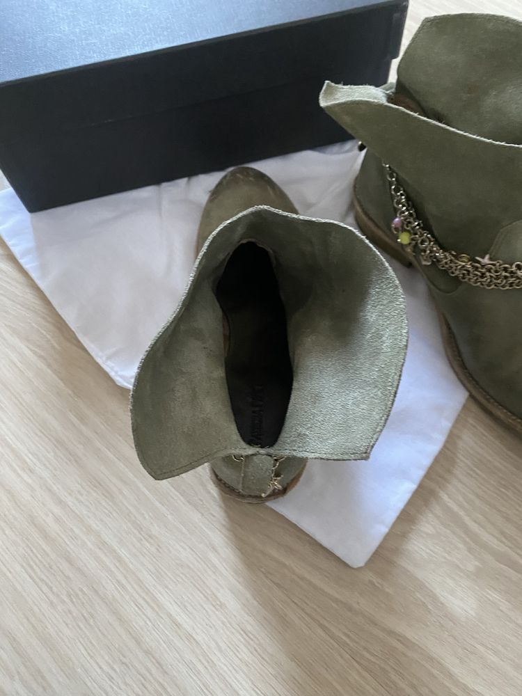 Botki skórzane Patrizia pepe roz. 35,5