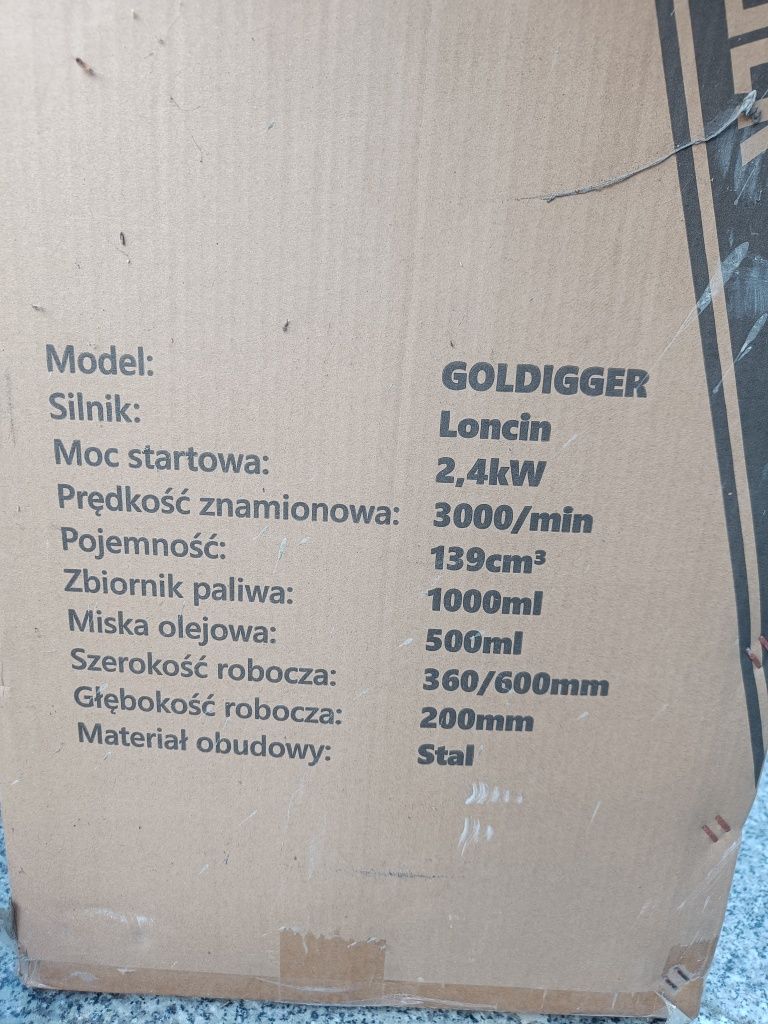 Glebogryzarka 3,5KM stan nowy, leżak