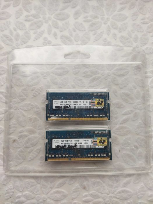 Оперативна пам'ять SK Hynix для ноутбука DDR3L-1600 8 гігабайт (4+4)