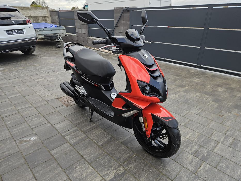 Motorower Peugeot Speedfight 4 2015 rok 2T, Transport pod dom, FILM 4k