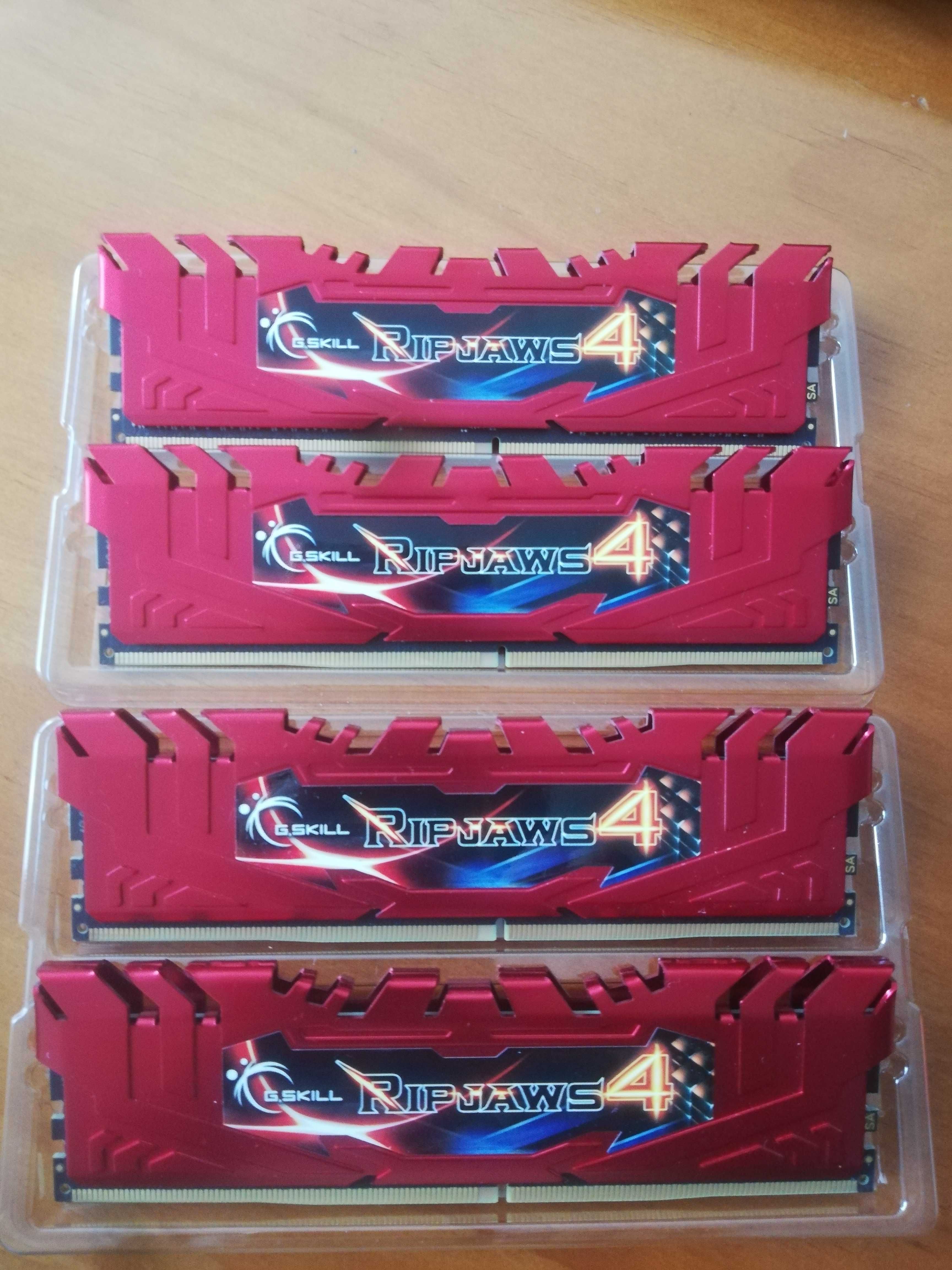 Memória RAM G.Skill 4GB Ripjaws DDR4  2666MHz PC4-21300 CL15