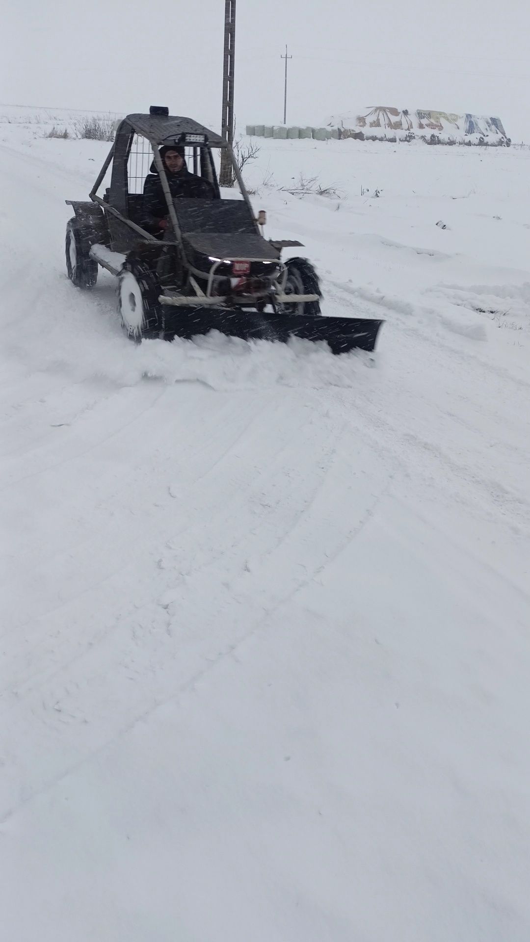 Buggy quad+pług do śniegu