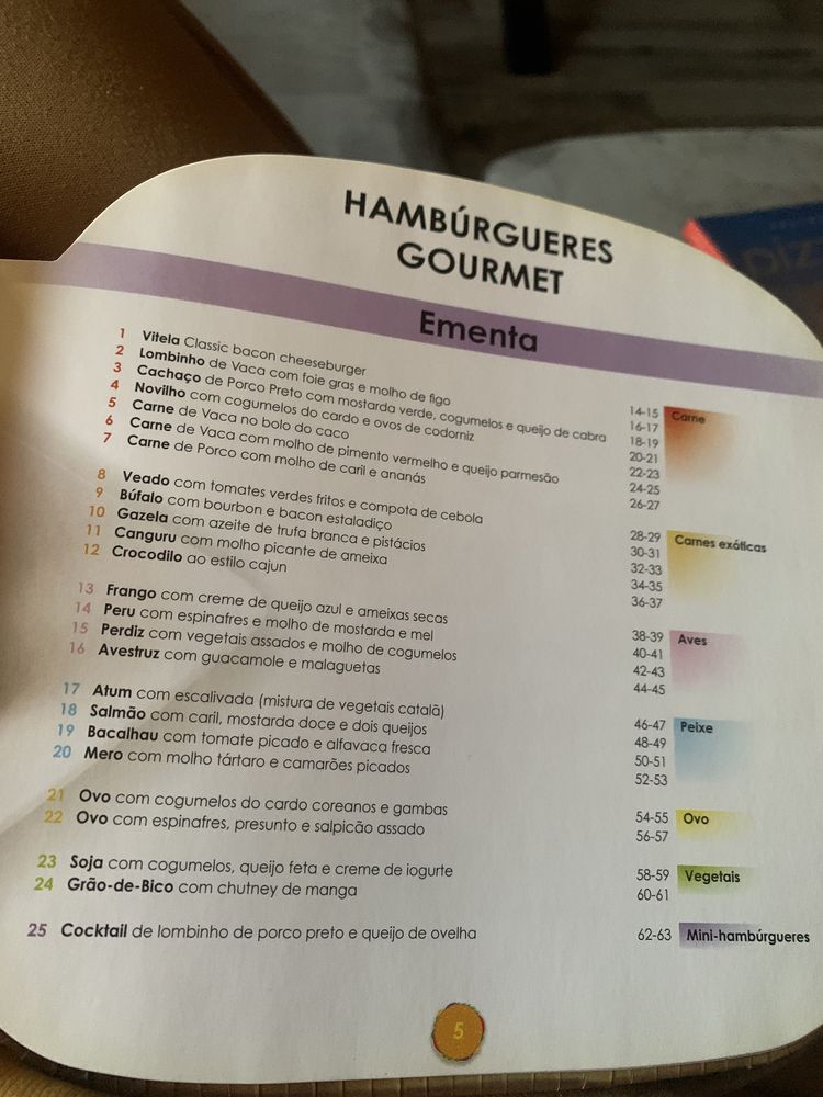 Livro de culinárias  HAMBURGUERES GOURMET