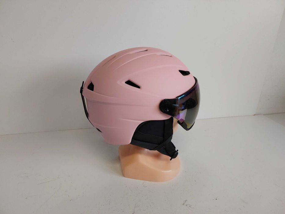 Kask narciarski z szybką regulowany M 55-58 cm