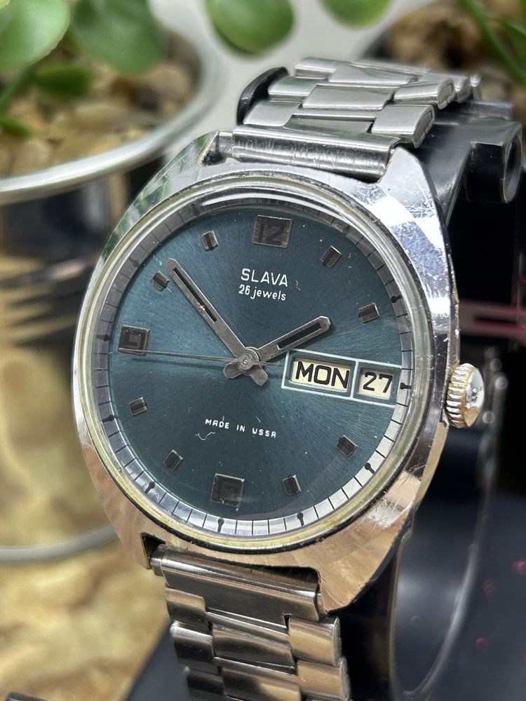 Stary radziecki zegarek  SLAVA 26 jewels automatic