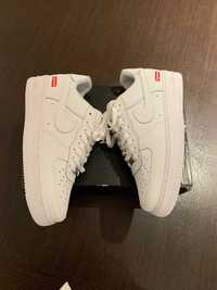 Supreme x Nike Air Force 1 White Shoes EU 45