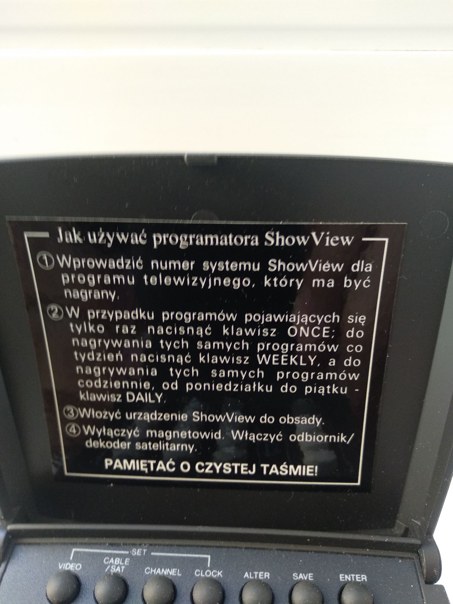 Programator Nagrywania Video - ShowView.