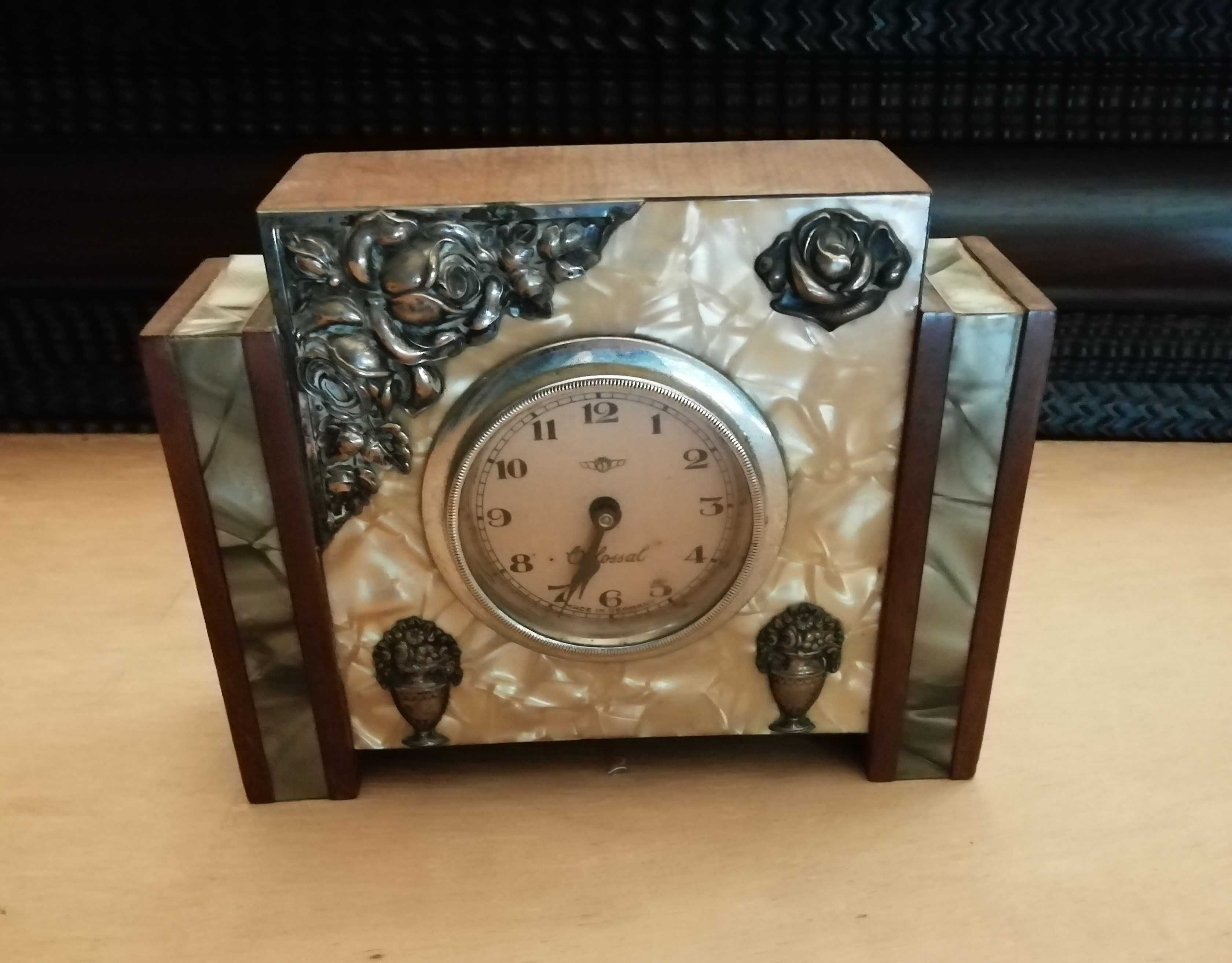 Prata Portuguesa - Relógios de Mesa antigos (x2) - Arte Nova