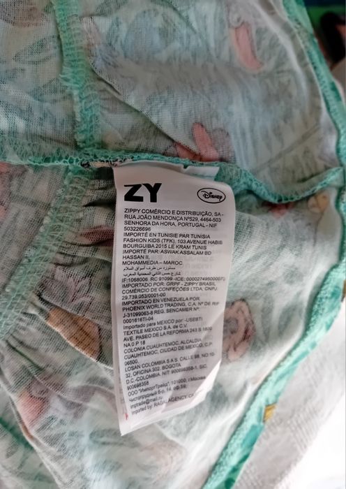 Vestido Zippy Novo 12-18m