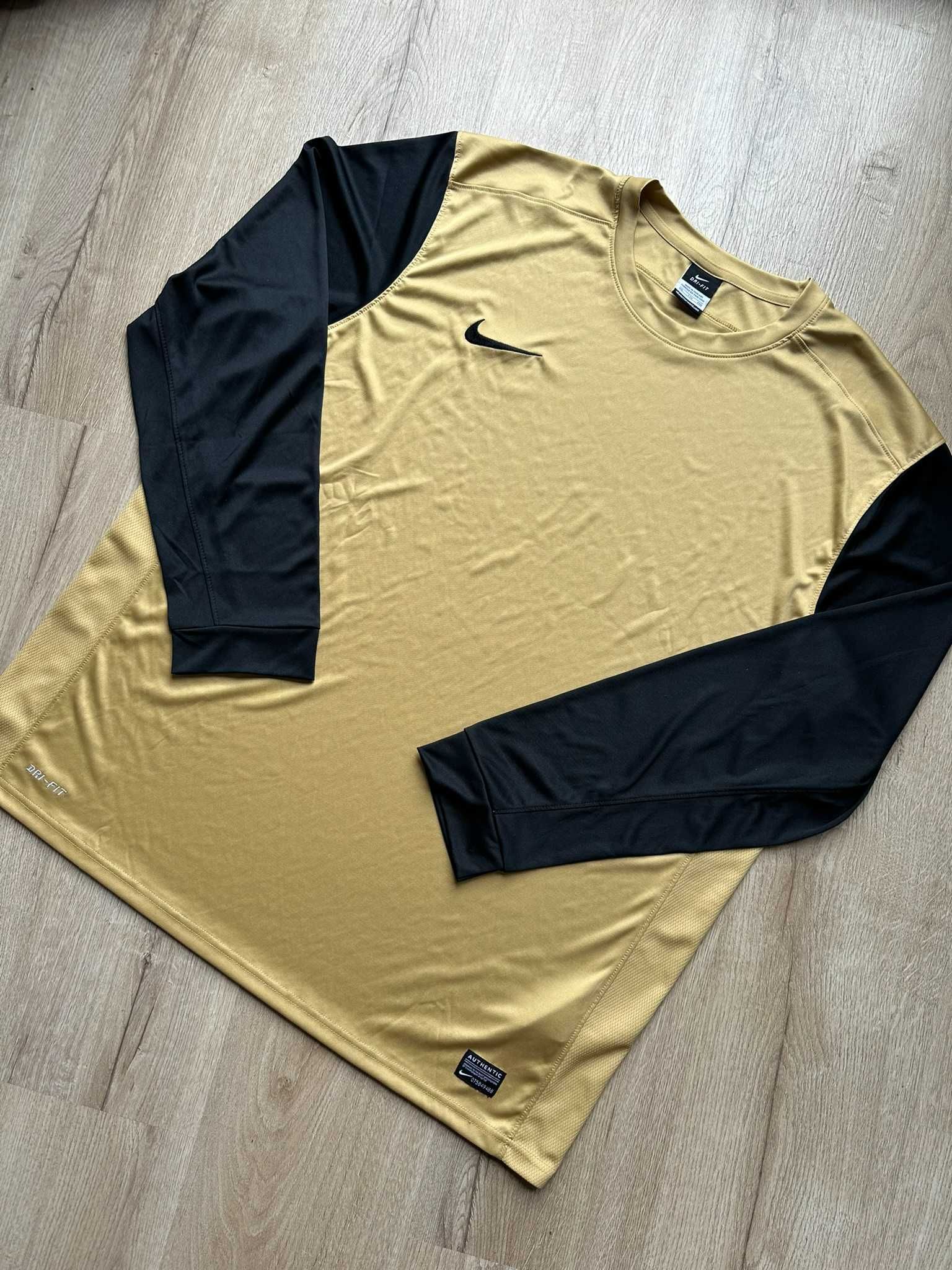 Nike Classic IV LS Dri-FIT 2XL Złoto-Czarna Jersey Gold/Black