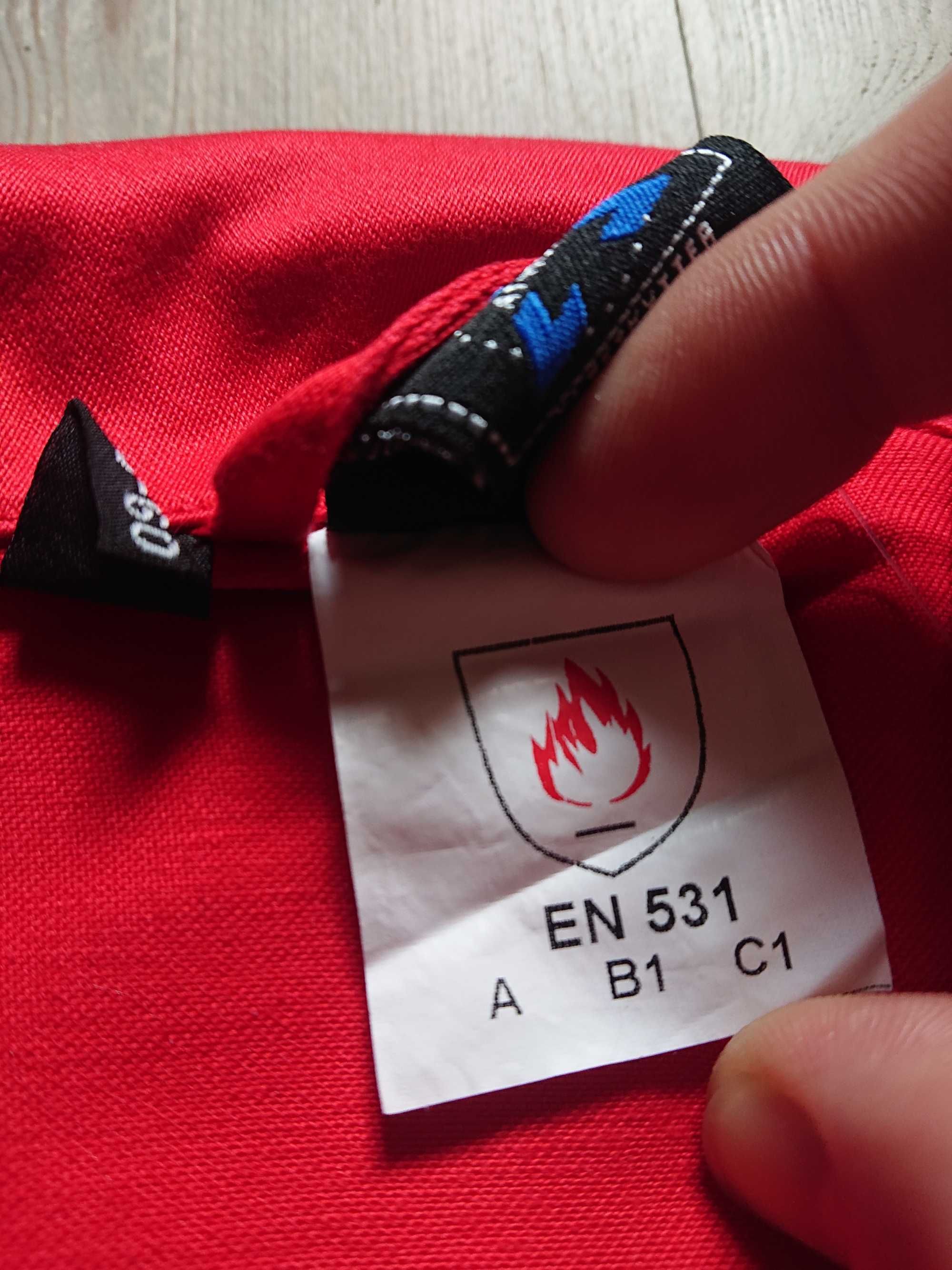 Bluza spawalnicza robocza czerwona UNIVERN nowa XL niepalna - M do XXL