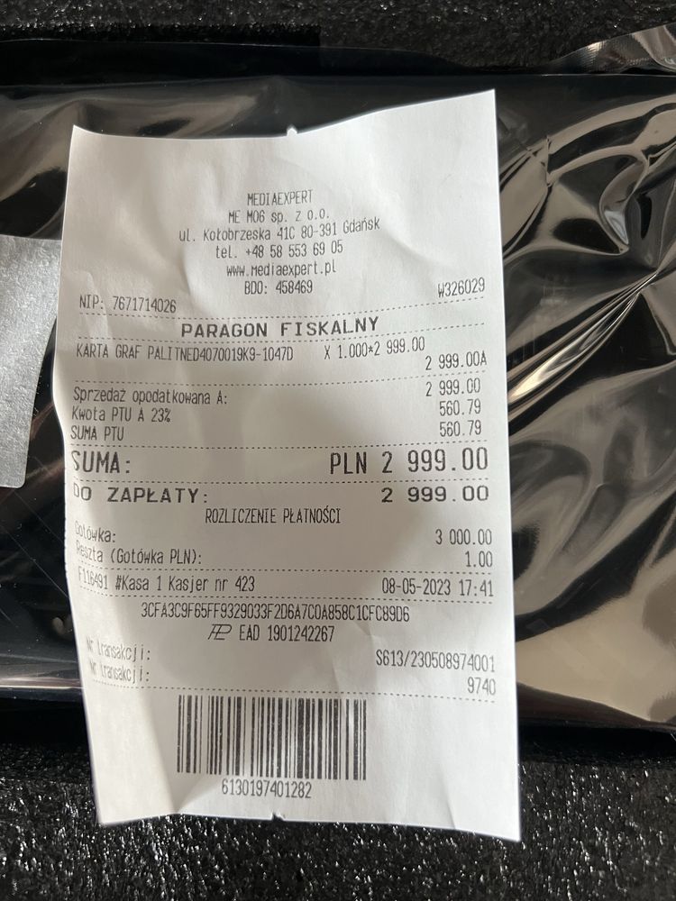 Używana 1,5 roku! Palit Geoforce RTX 4070 DUAL 12GB GDDR6X DLSS 3