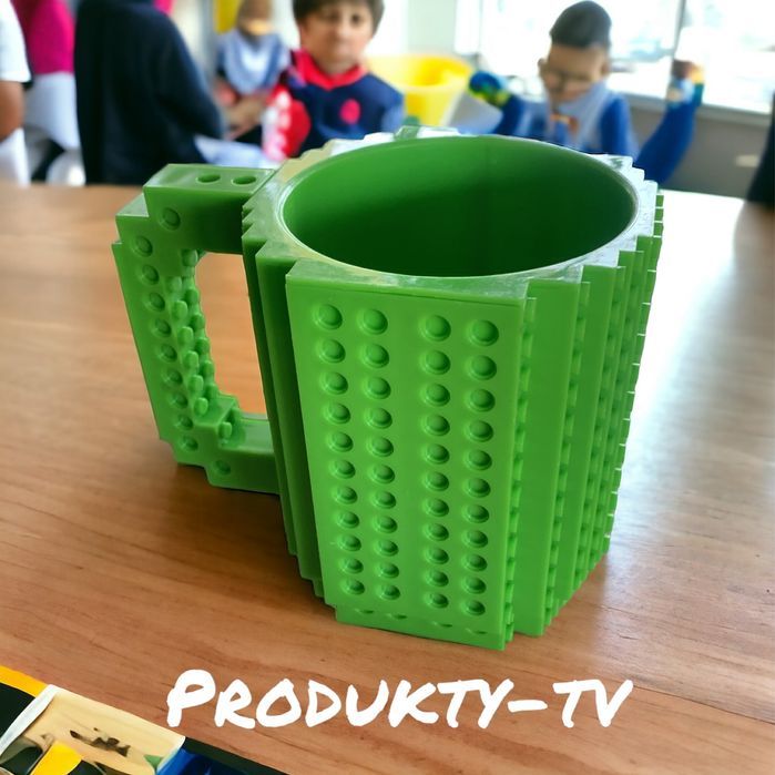 Kubek LEGO w Stylu Klocków z Dodatkowym Zestawem Mini-Klocków