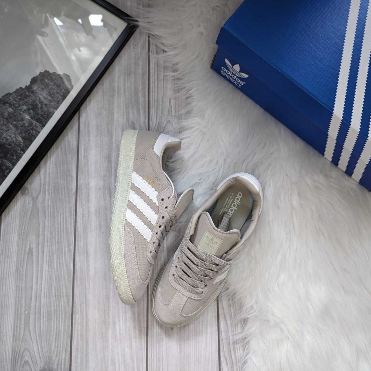 Жіночі кросівки Adidas Samba OG Wonder White Linen Green