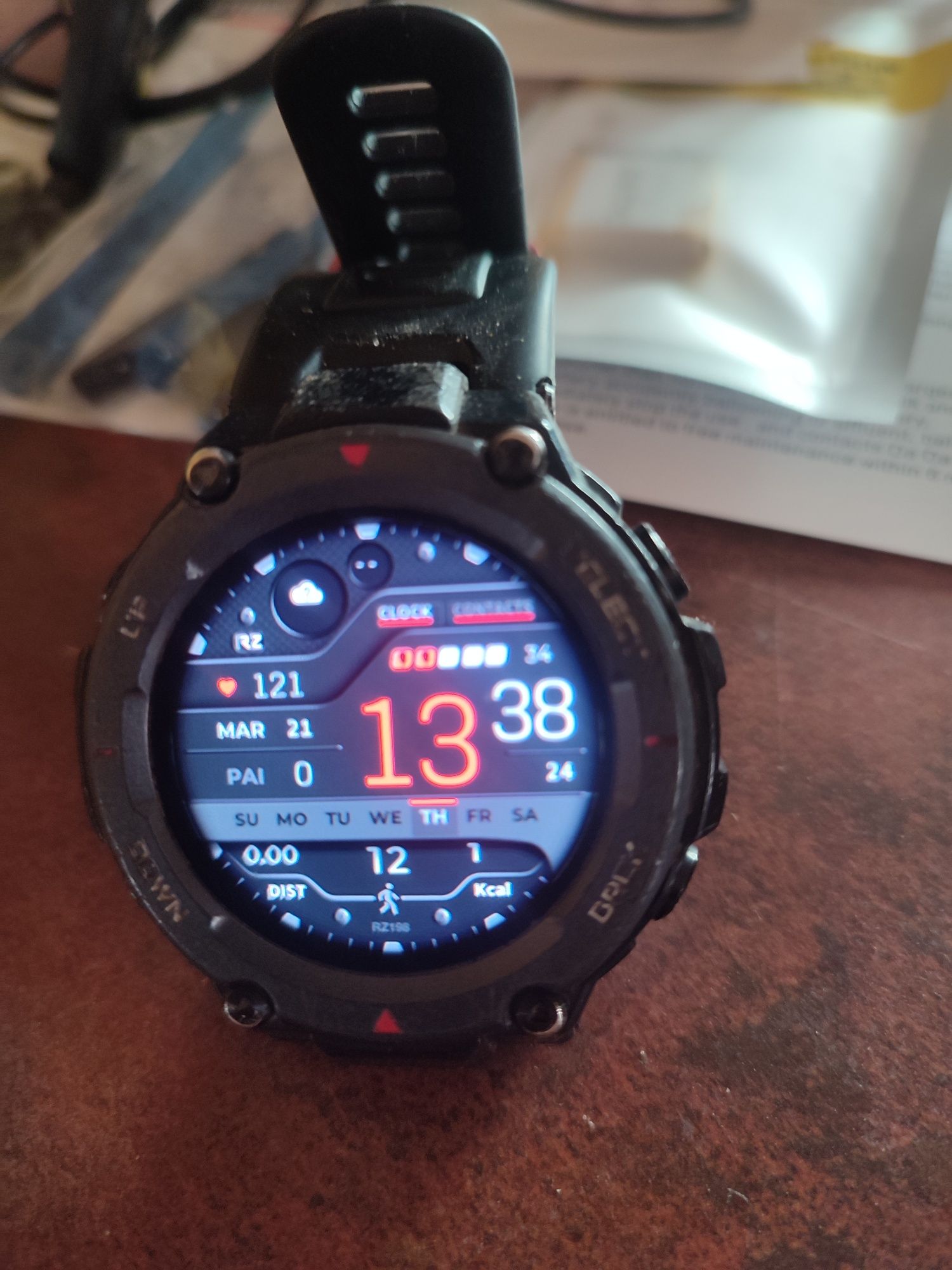 Amazfit t-rex Pro nowa bateria! Czarny.