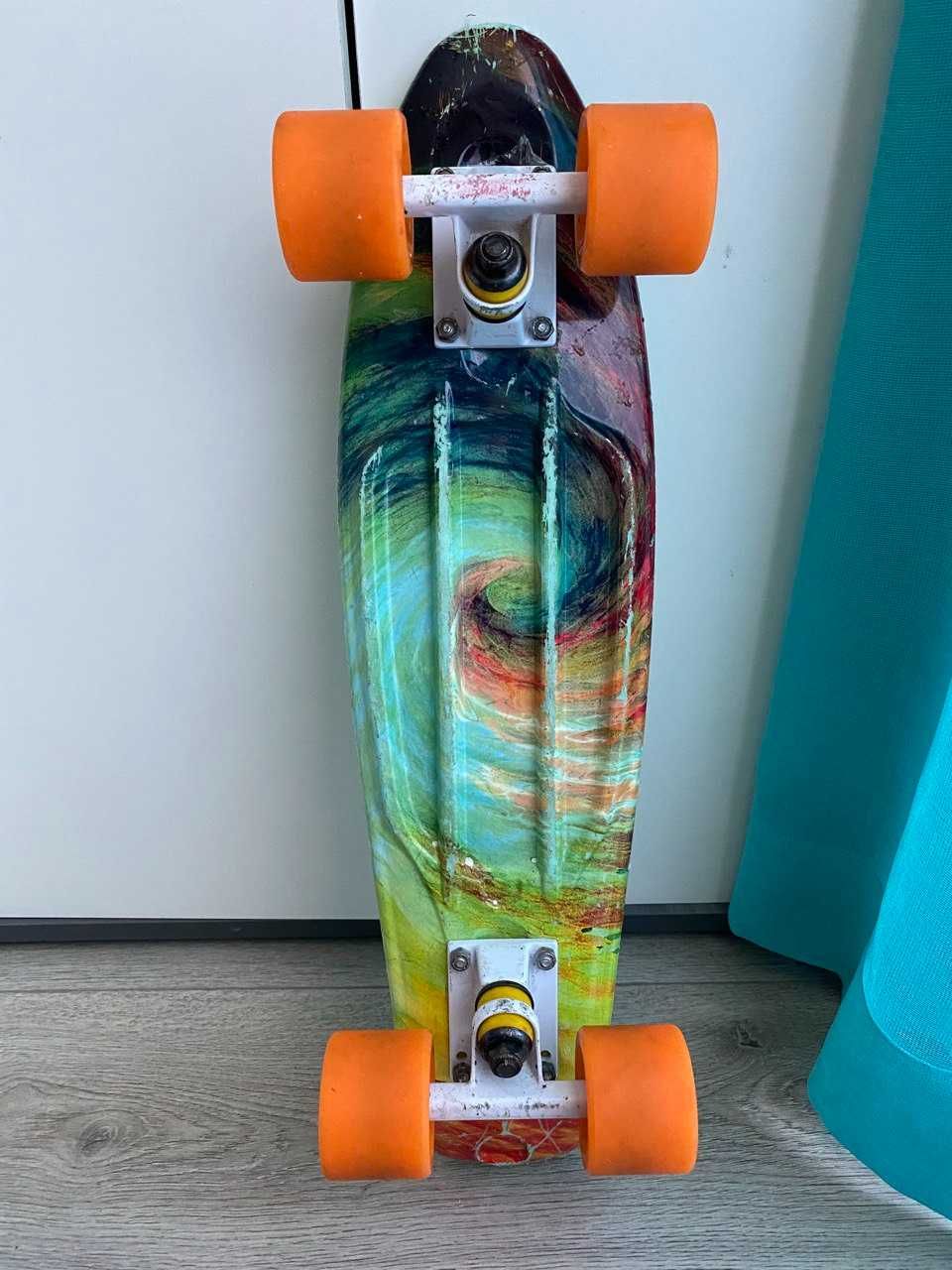 Продам скейтборд пенні борд Fish Skateboards 22.5" м'ятний б/в
