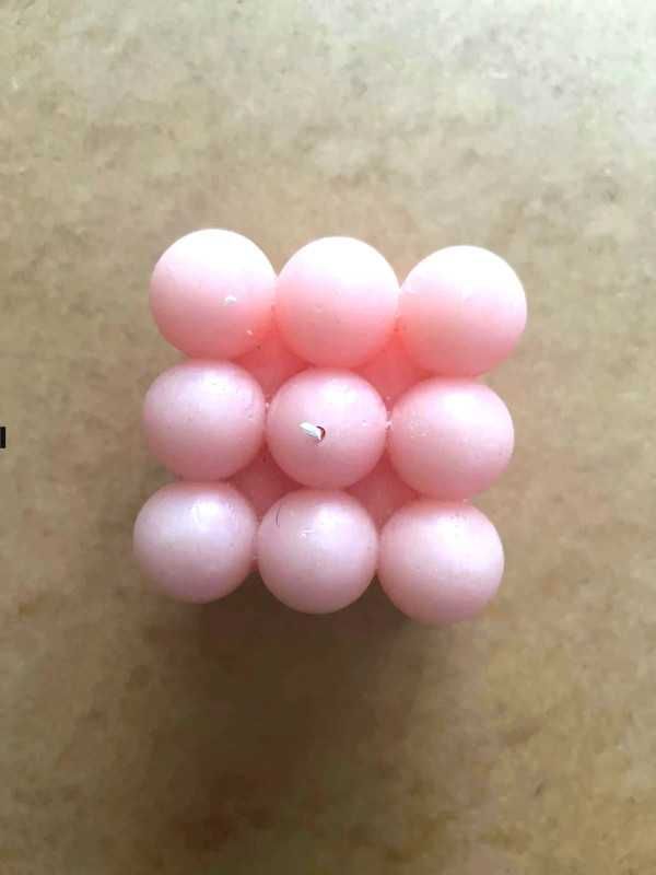Świeczka bubble różowa duża