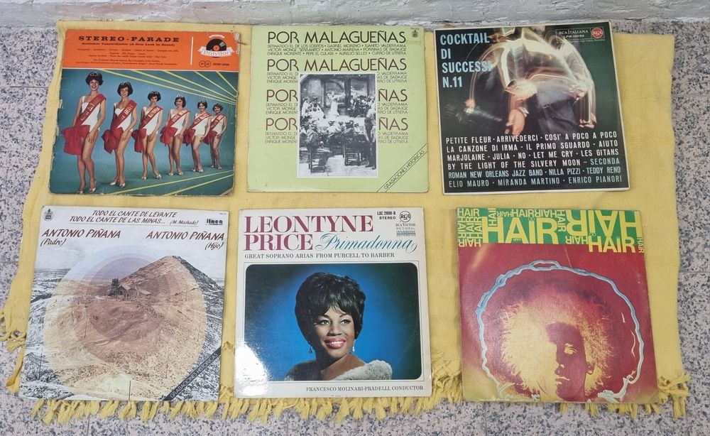 12 Discos Vinis Antigos