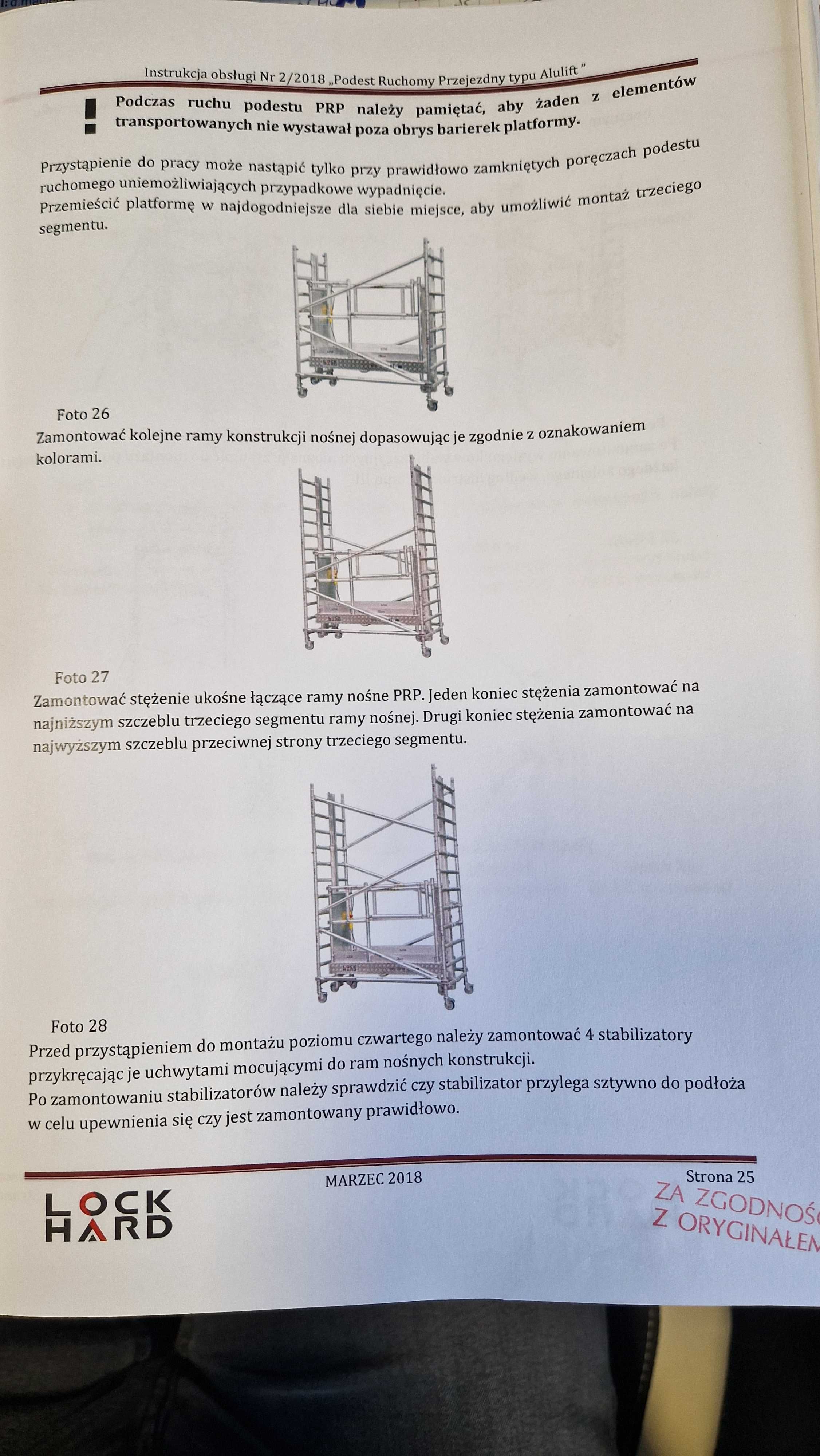 Rusztowanie samojezdne