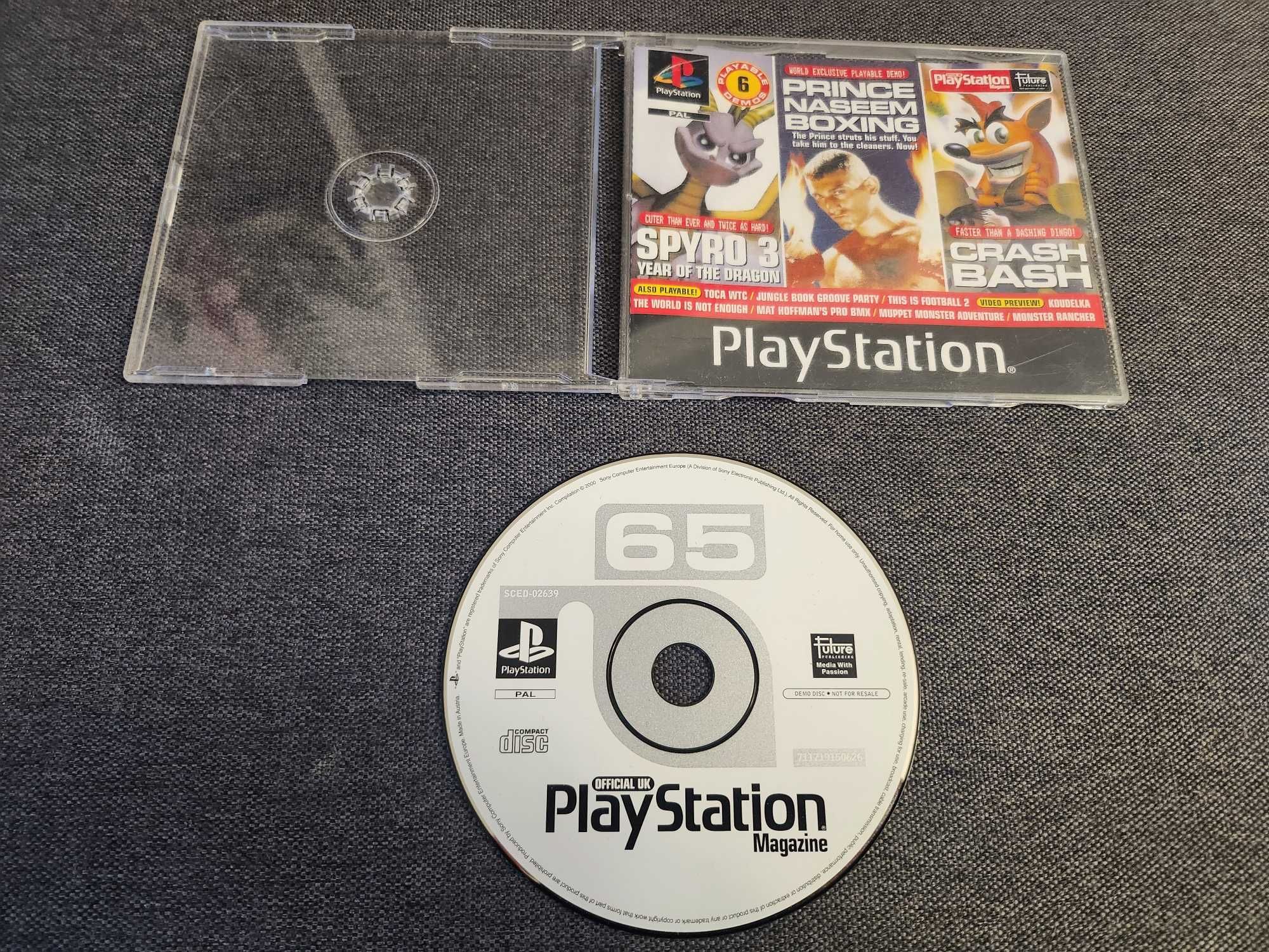 PSX Official Playstation Magazine Disc 65 Crash Bash Spyro 3 i inne