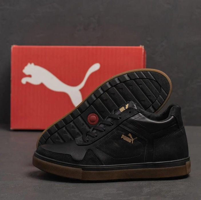 Повседневные зимние кроссовки Merrell кожаные черные с мехом мужские