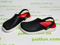 Crocs LiteRide Clog BlackWhite кроксы оригинал красные 36-45