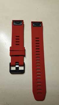 Pasek do zegarka Garmin fenix 6s 20mm czerwony