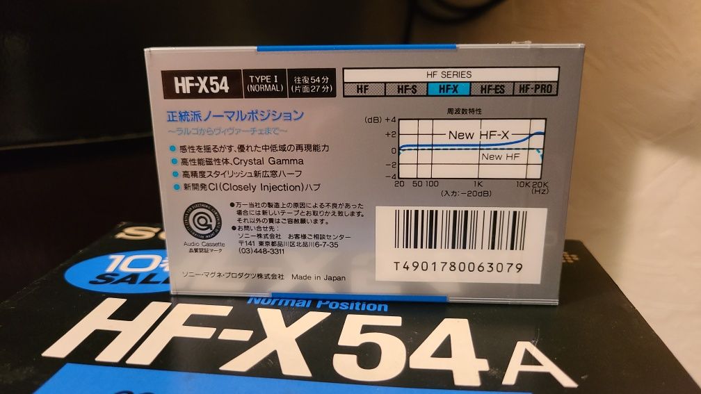 Новые качественные аудиокассеты SONY HF-X54 Made in Japan