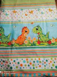 Детская постелька, набор постельного, динозаврики