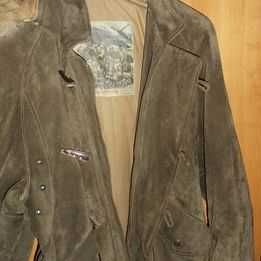 Blusão em pele autentica com capuz removivel L-XL Arturo.