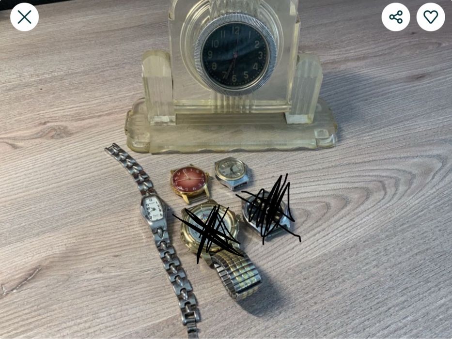 Чаы Заря Луч Omax и танковый будильник