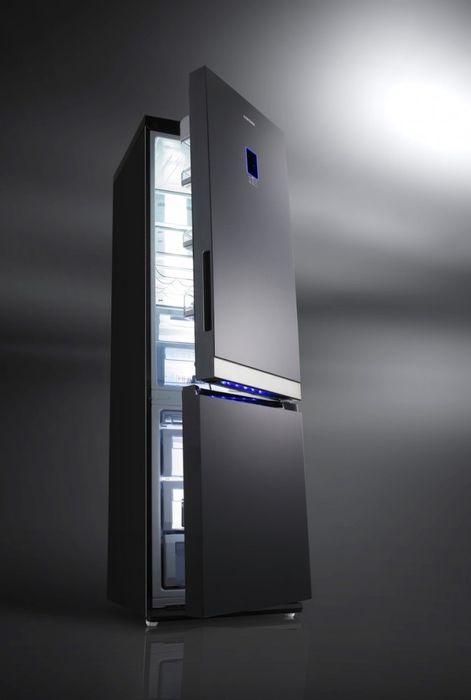 Lodówka Samsung RL55VTEBG czarne szkło