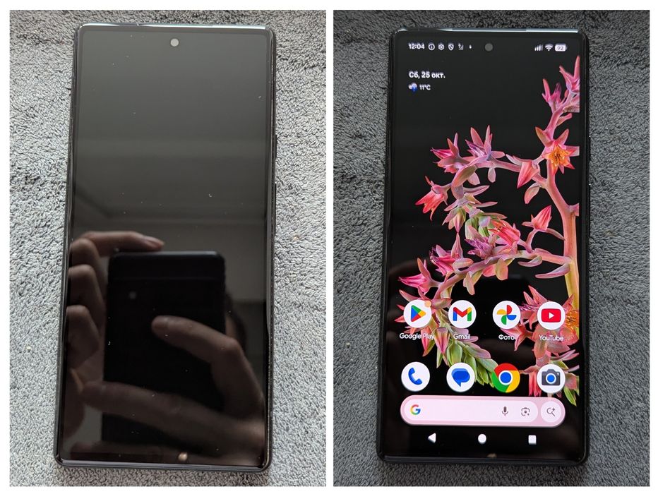 Google Pixel 6 8/256Gb Black eSim, Dual Sim, 50MP, 16 andr, UNLOCKED!