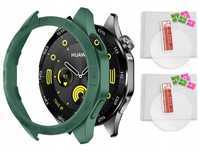 Zestaw 2 X Szkło Hartowane 9H + Etui do Huawei Watch GT 4 46mm