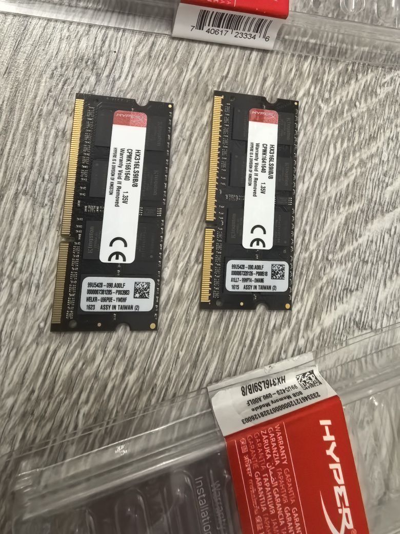 Pamięć RAM 16GB (2x8GB) Kingston HyperX Impact, DDR3L do laptopa