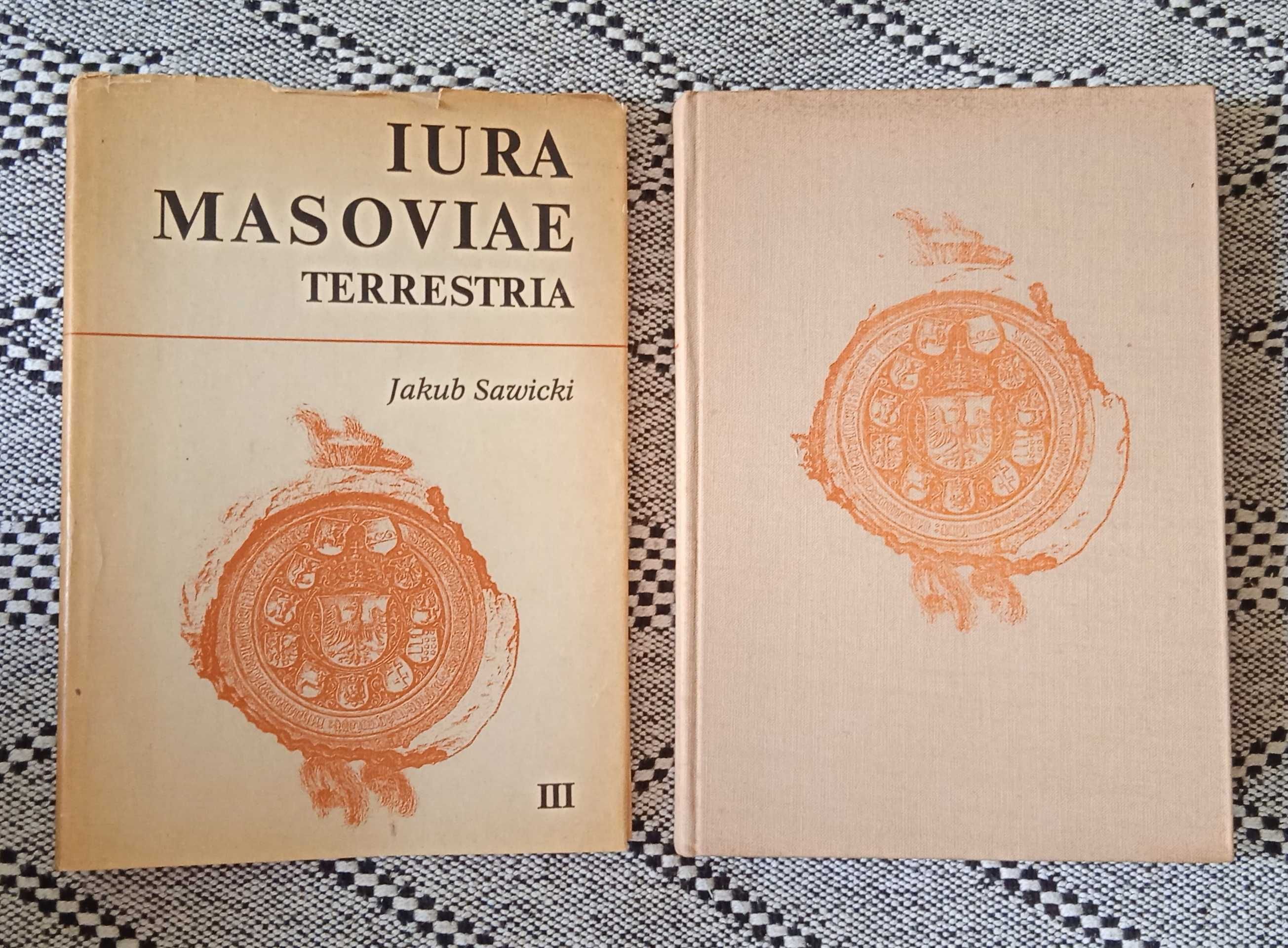 Stare książki Iura Masoviae Terrestria Tom III Jakub Sawicki unikat