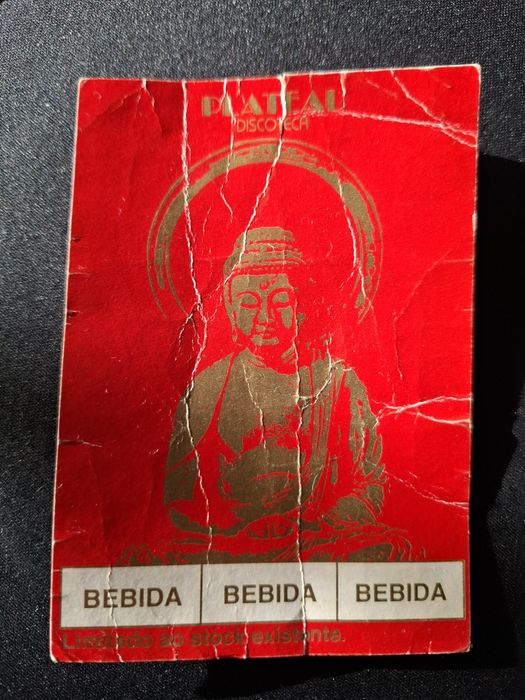 Cartão bebidas Discoteca Plateau