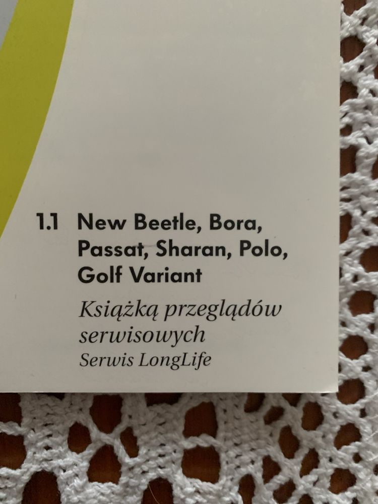 VW Bora Passat New Beetle Sharan Polo
