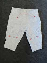 Spodnie dresy niemowlęce 68 H&M bdb