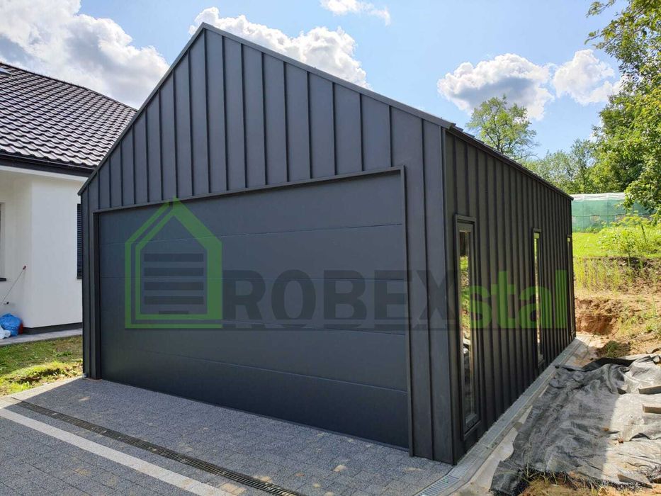 garaż z blachy na rąbek 6x10 PRODUCENT każdy wymiar montaż cały kraj